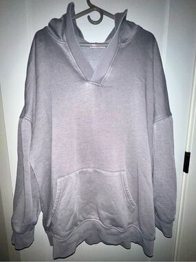 Discount Divas Women's Gray Oversized Hooded Sweatshirt - NEW